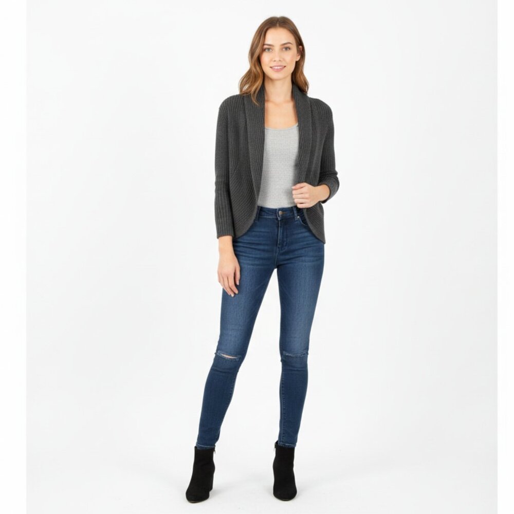 *H&M Short Charcoal Cardigan